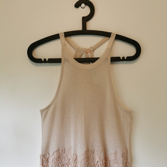 NWT Free People Nora tank dress in cream - Picture 4 of 7